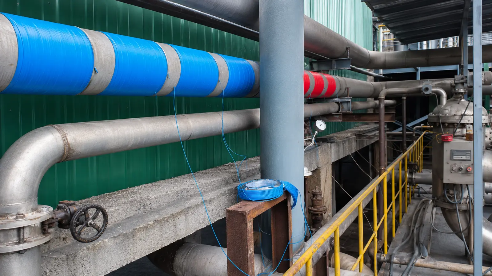WEHA installation on process pipework