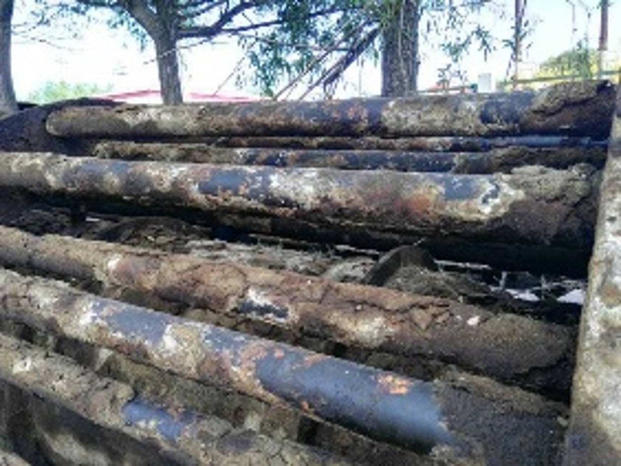Heater tubes after five months